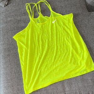 Nike Women's Neon Yellow Tank Top